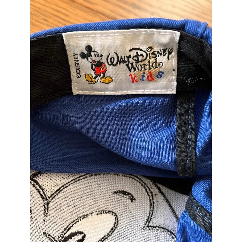 Walt Disney World Kids Mickey Mouse Blue Yellow Snapback Hat with Ears Youth